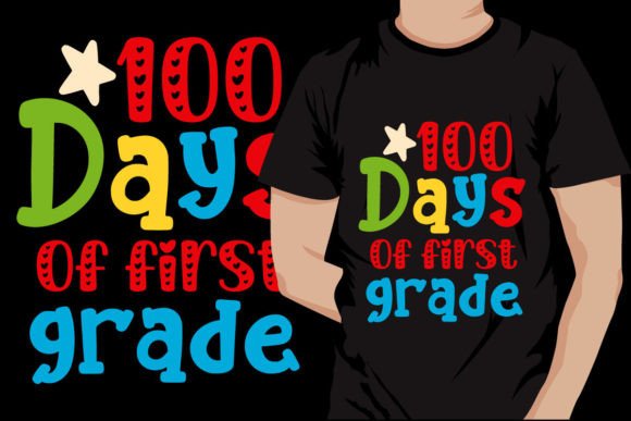 100 Days of School T-shirt Design