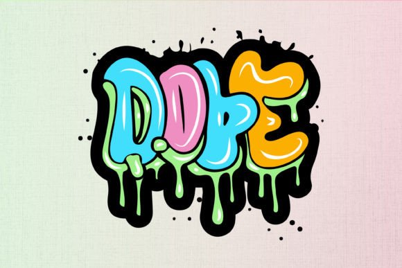 Dope: Bold, Graphic, and Ready for Embroidery