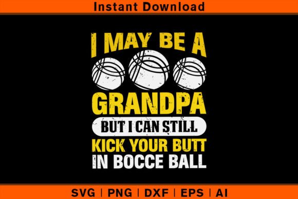 Grandpa Bocce Ball Player