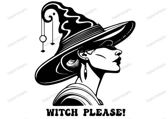 Halloween Witch Please PNG