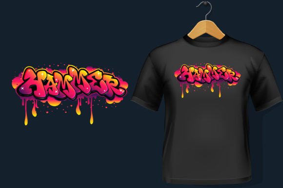 Hammer: Graffiti Lettering for Embroidery