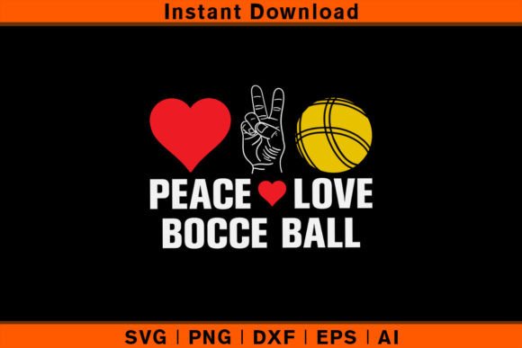 Peace Love Bocce Ball