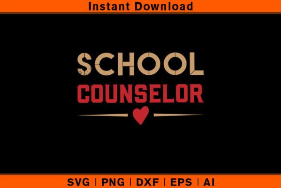 School Counselor Embroidery Design